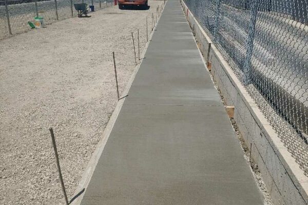 Slab on Grade for exterior Storage