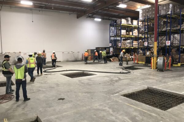 Column footings for Mezzanine
