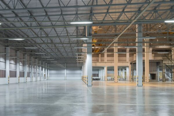 Polished Warehouse concrete slab