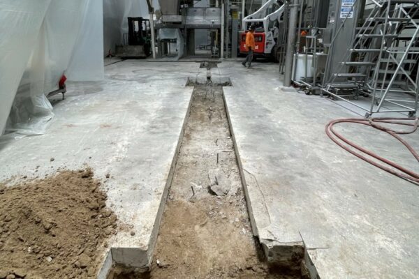 Plumbing Trench Before Excavation